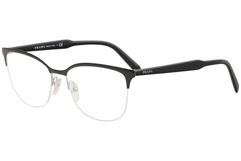 prada half rim glasses